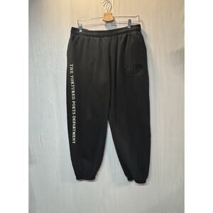 Taylor Swift The Tortured Poets Department Official Merch Sweatpants Black Sz XL
